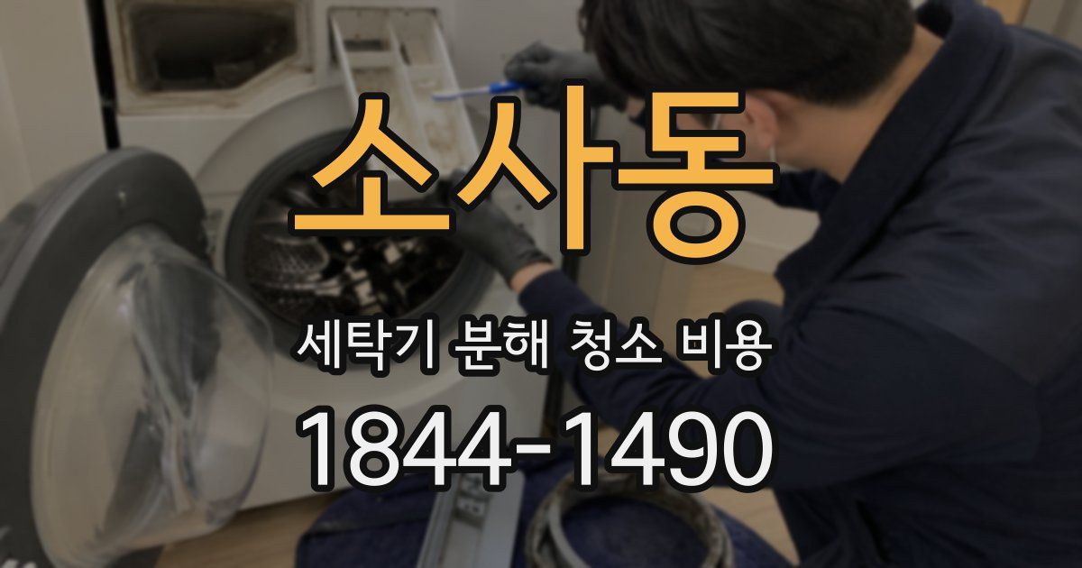 소사동 세탁기 분해 청소 비용