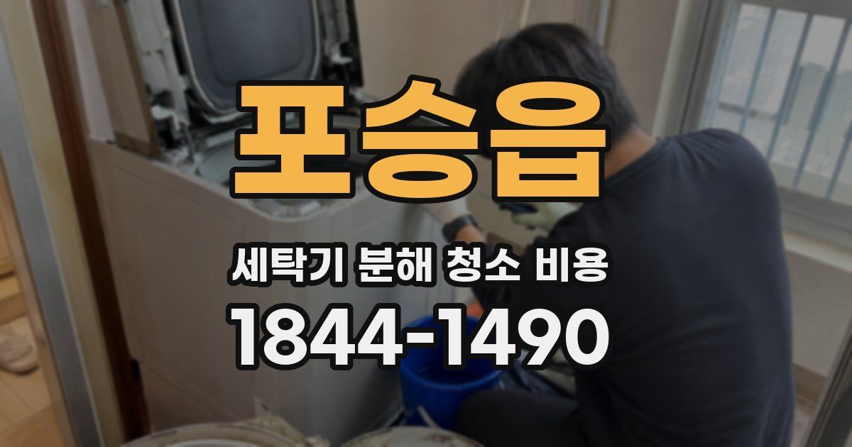 포승읍 세탁기 분해 청소 비용