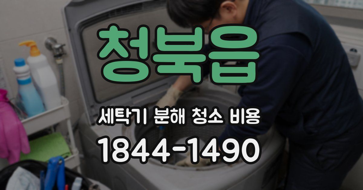 청북읍 세탁기 분해 청소 비용