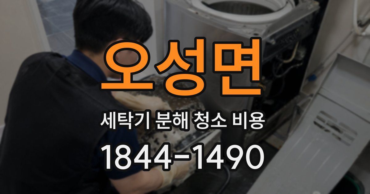 오성면 세탁기 분해 청소 비용