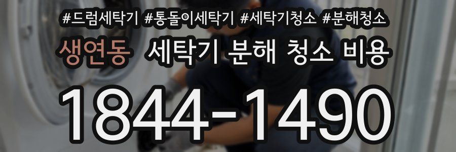 생연동 세탁기 분해 청소 비용