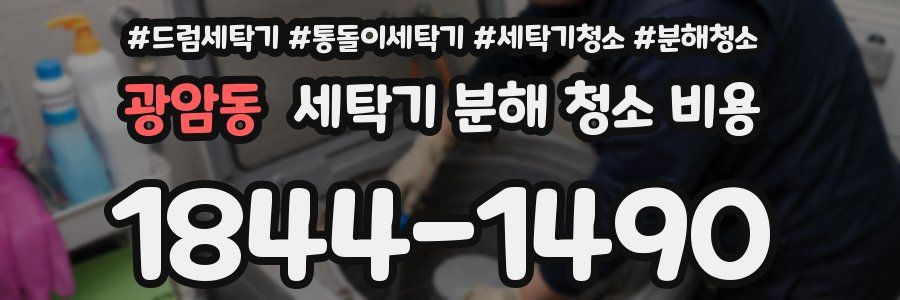 광암동 세탁기 분해 청소 비용
