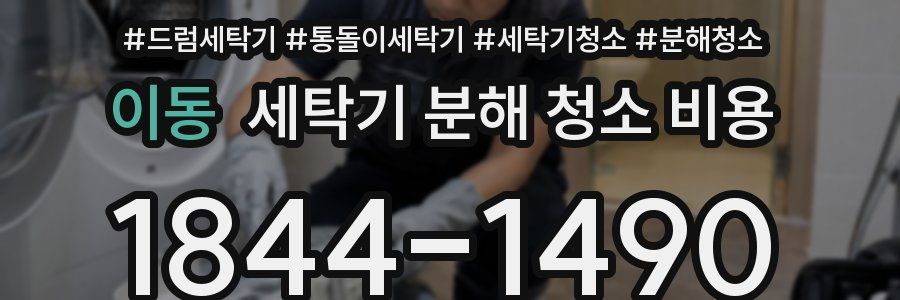 이동 세탁기 분해 청소 비용