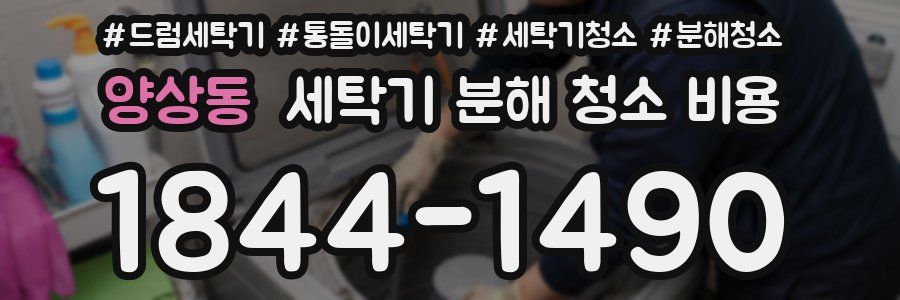 양상동 세탁기 분해 청소 비용