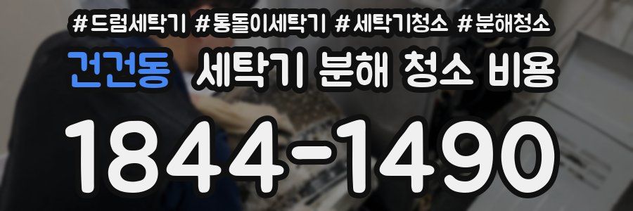 건건동 세탁기 분해 청소 비용