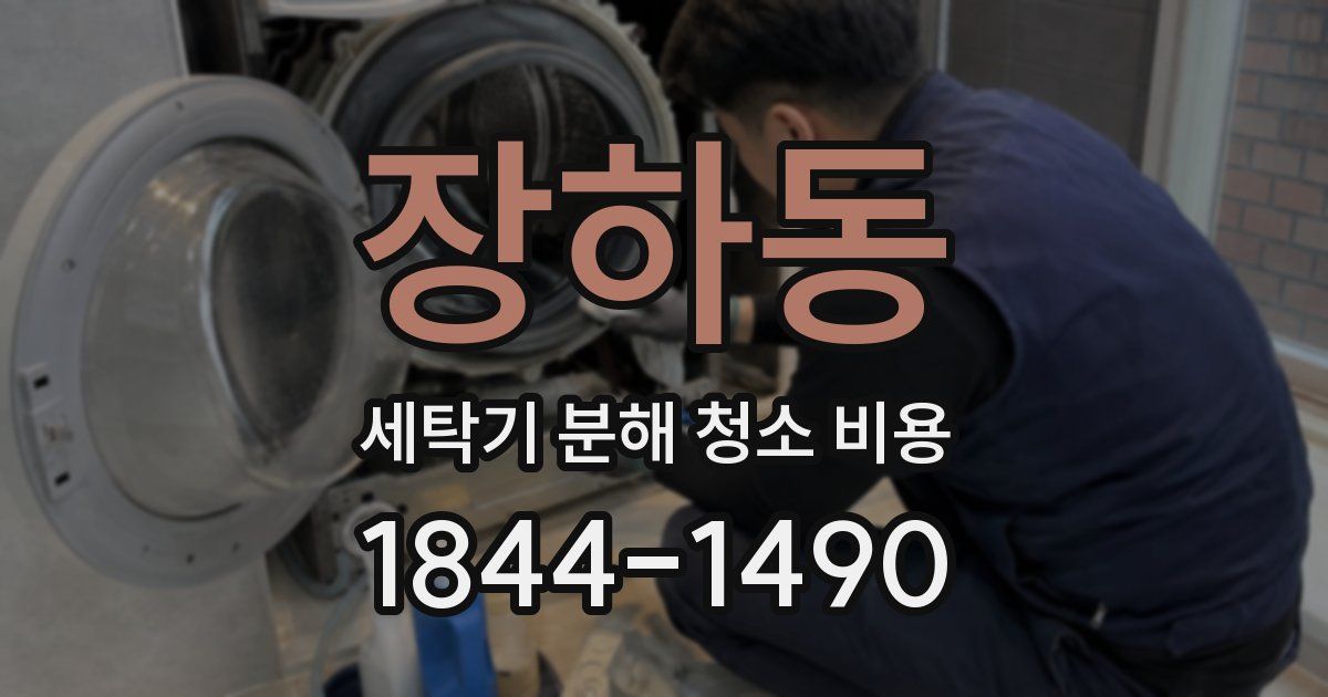 장하동 세탁기 분해 청소 비용