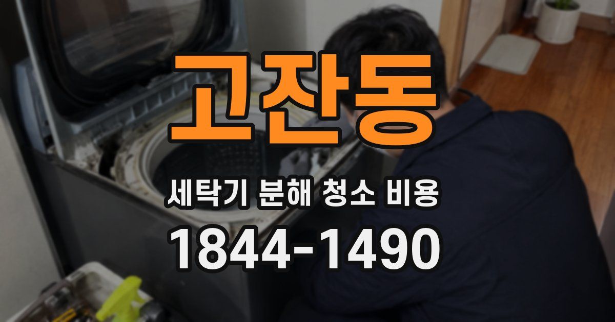 고잔동 세탁기 분해 청소 비용