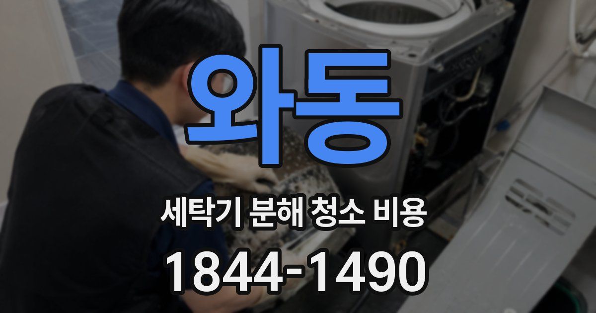 와동 세탁기 분해 청소 비용