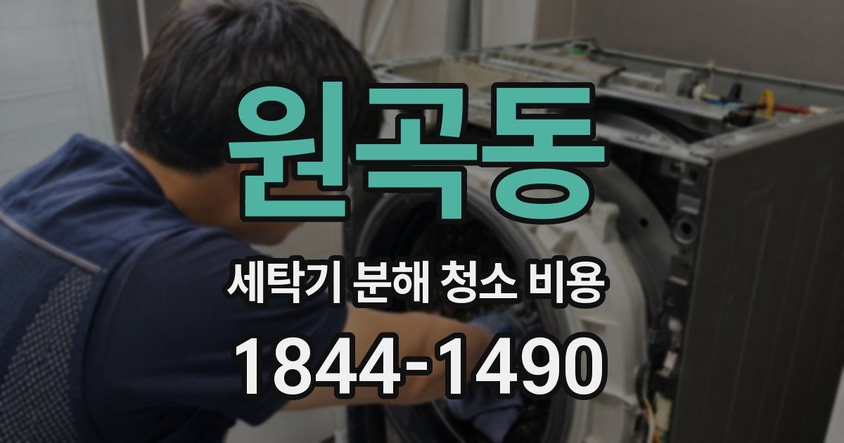 원곡동 세탁기 분해 청소 비용