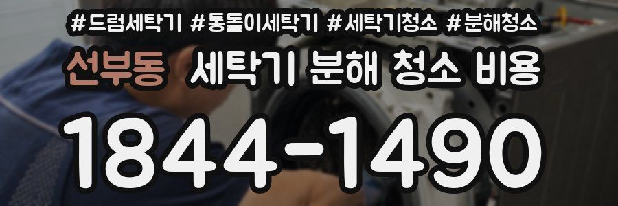 선부동 세탁기 분해 청소 비용