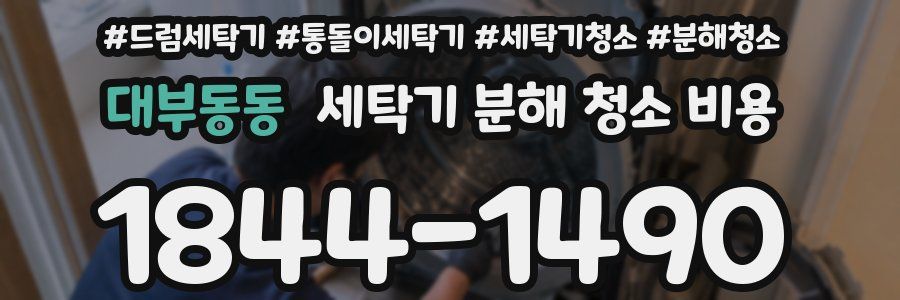 대부동동 세탁기 분해 청소 비용