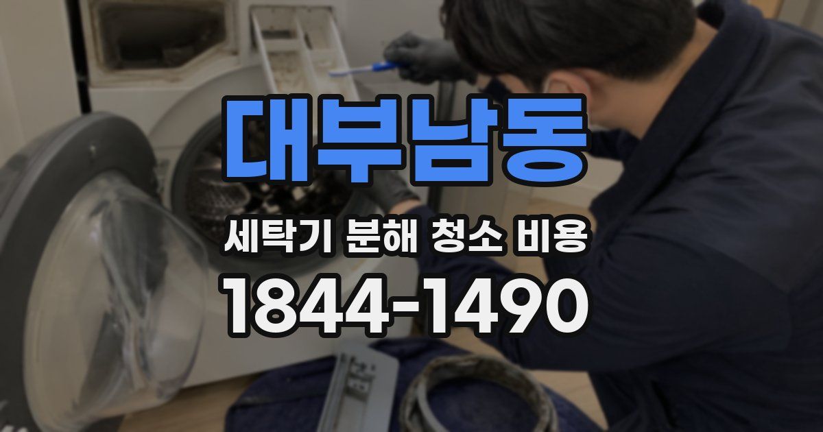 대부남동 세탁기 분해 청소 비용