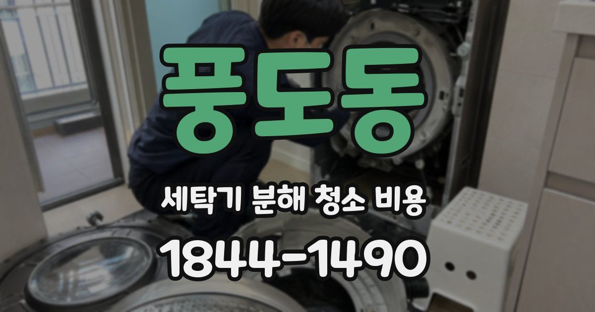 풍도동 세탁기 분해 청소 비용