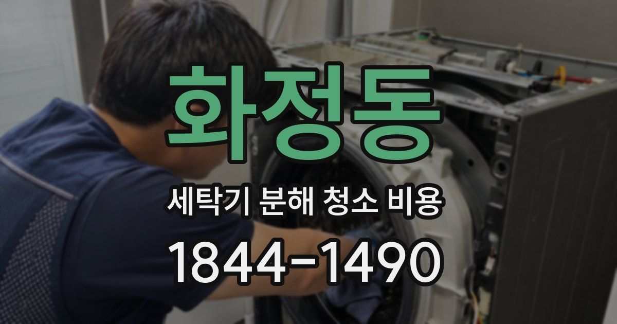 화정동 세탁기 분해 청소 비용