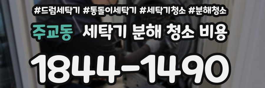 주교동 세탁기 분해 청소 비용