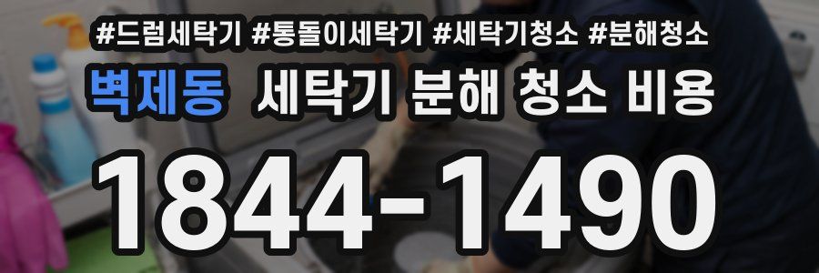 벽제동 세탁기 분해 청소 비용