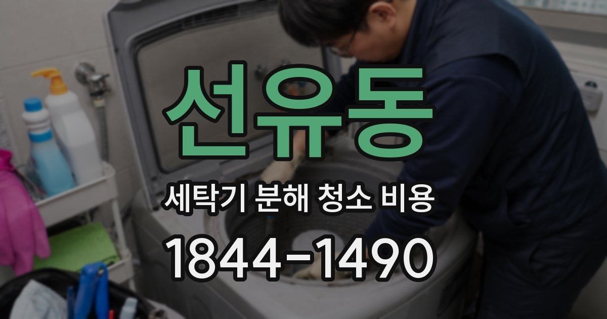 선유동 세탁기 분해 청소 비용