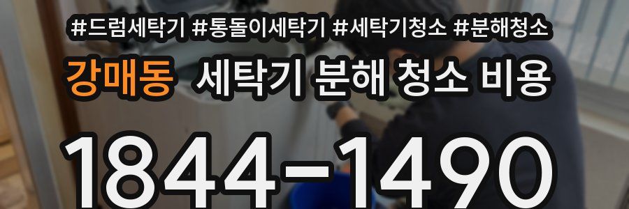 강매동 세탁기 분해 청소 비용