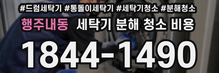 행주내동 세탁기 분해 청소 비용