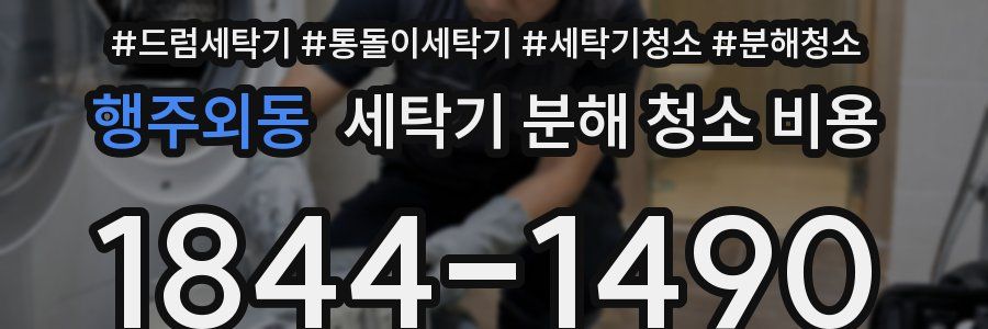 행주외동 세탁기 분해 청소 비용