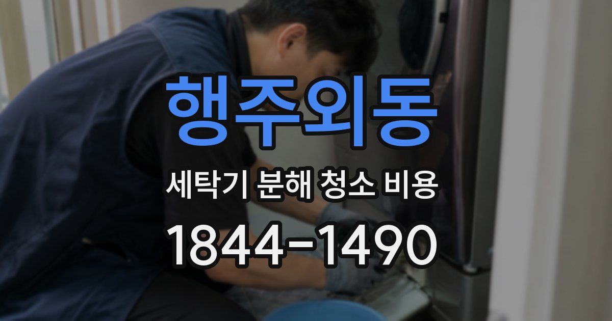행주외동 세탁기 분해 청소 비용