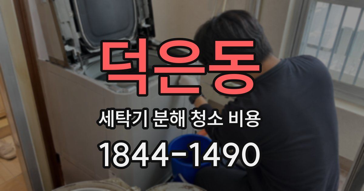 덕은동 세탁기 분해 청소 비용