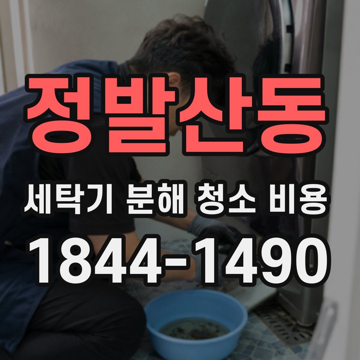 정발산동 세탁기 분해 청소 비용