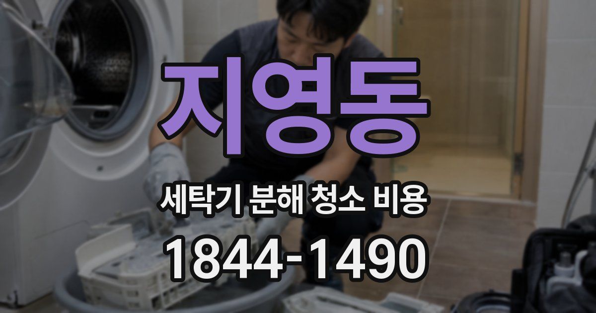 지영동 세탁기 분해 청소 비용