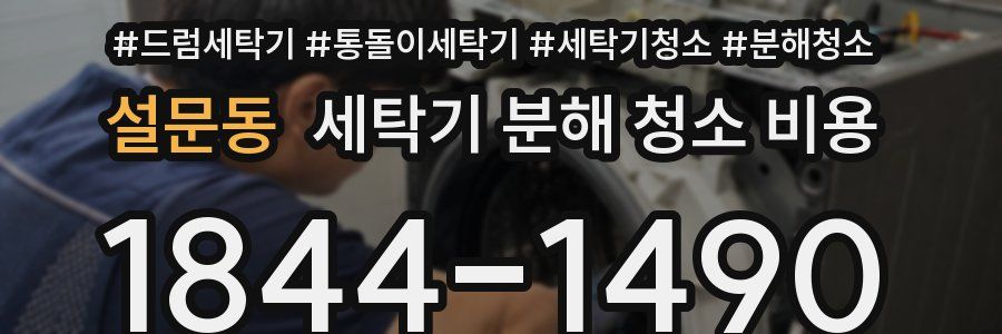설문동 세탁기 분해 청소 비용