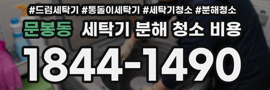 문봉동 세탁기 분해 청소 비용