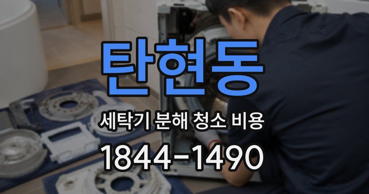 탄현동 세탁기 분해 청소 비용