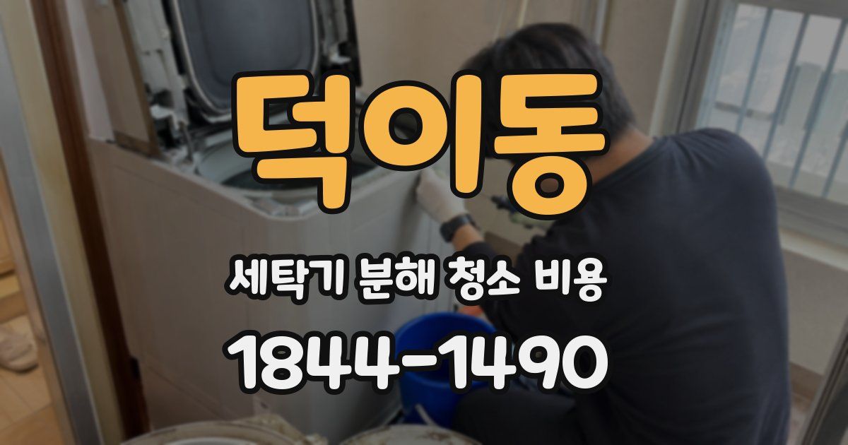 덕이동 세탁기 분해 청소 비용