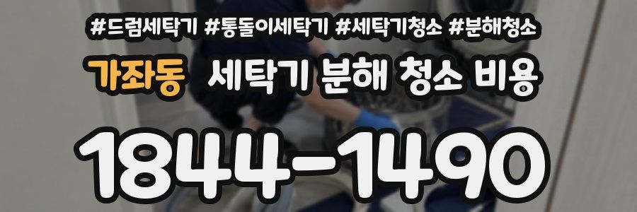 가좌동 세탁기 분해 청소 비용