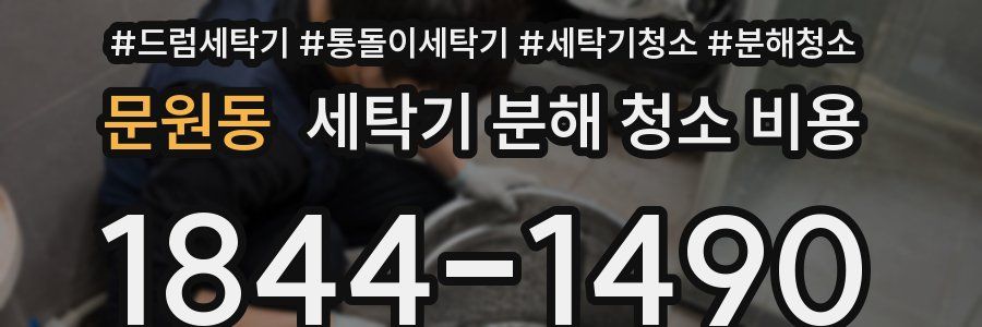 문원동 세탁기 분해 청소 비용