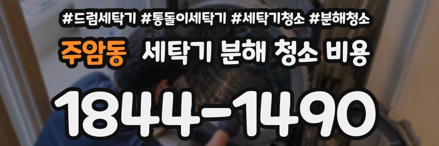 주암동 세탁기 분해 청소 비용