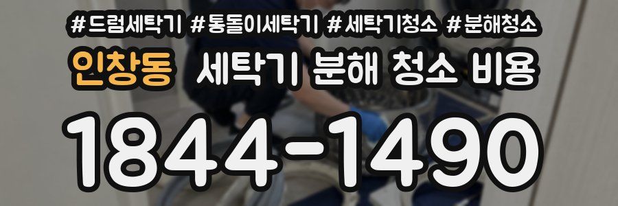 인창동 세탁기 분해 청소 비용