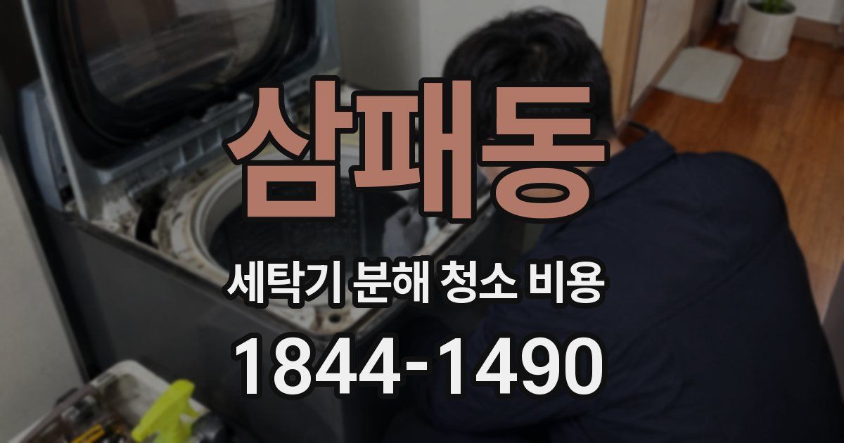 삼패동 세탁기 분해 청소 비용