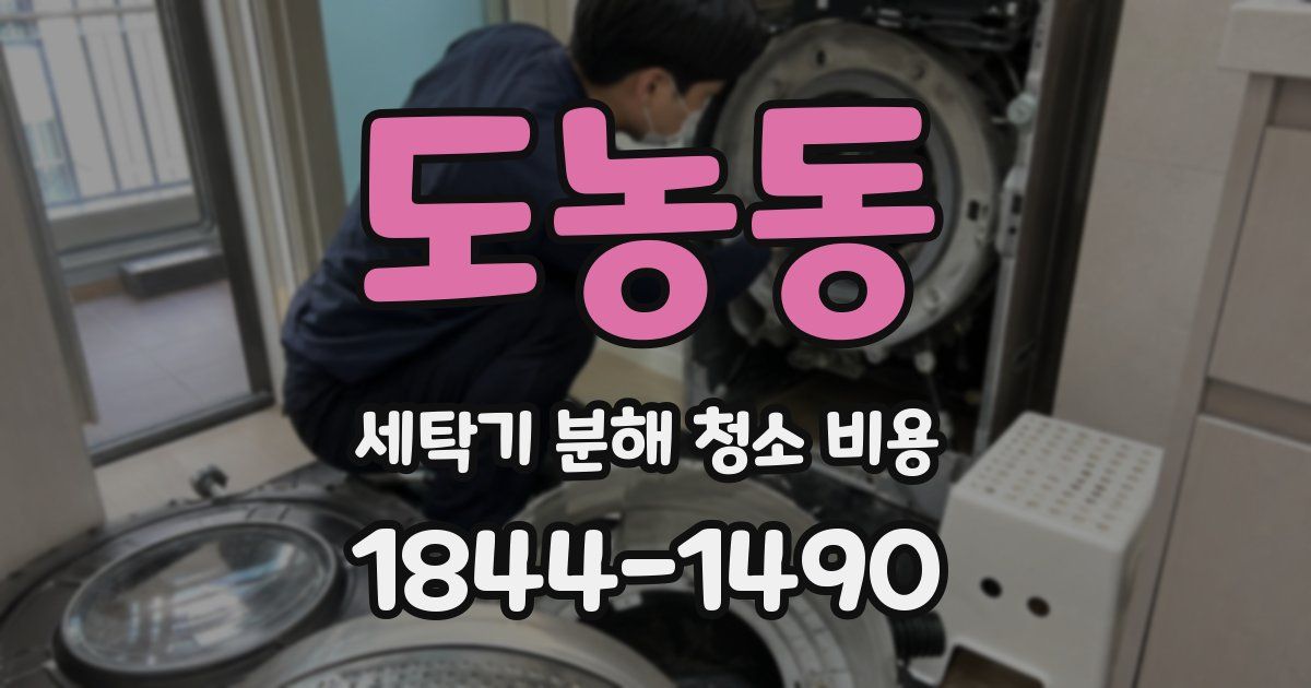 도농동 세탁기 분해 청소 비용