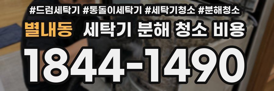 별내동 세탁기 분해 청소 비용