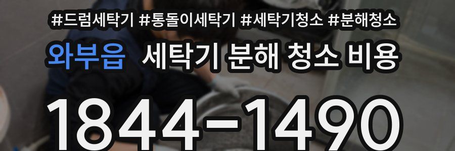 와부읍 세탁기 분해 청소 비용