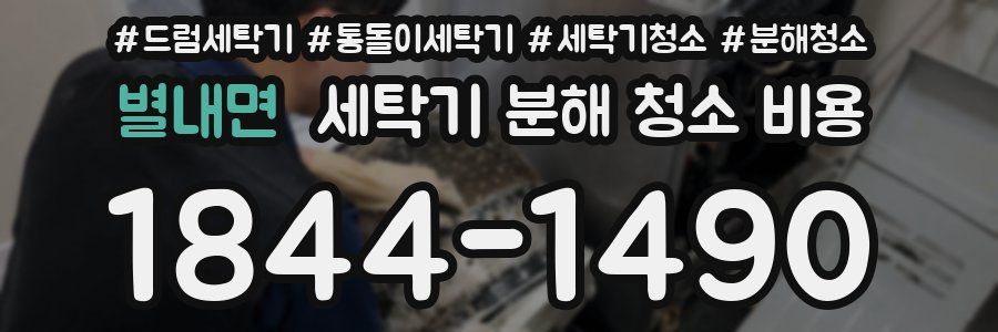 별내면 세탁기 분해 청소 비용