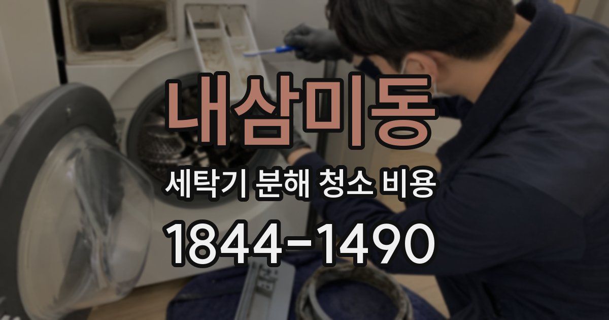 내삼미동 세탁기 분해 청소 비용
