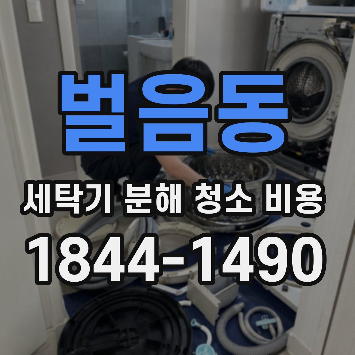벌음동 세탁기 분해 청소 비용