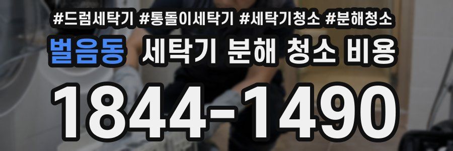 벌음동 세탁기 분해 청소 비용