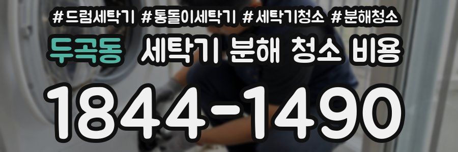 두곡동 세탁기 분해 청소 비용