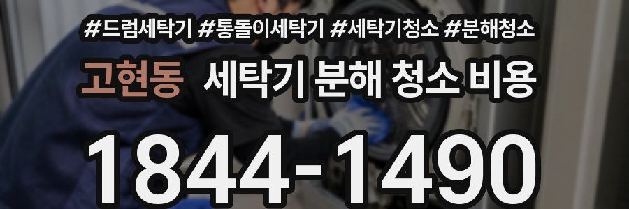 고현동 세탁기 분해 청소 비용