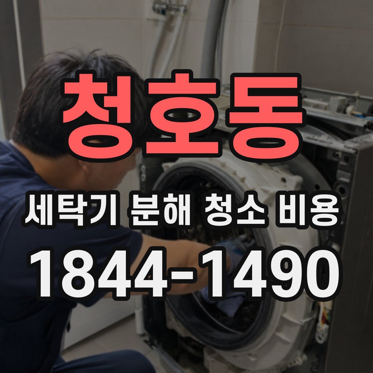 청호동 세탁기 분해 청소 비용
