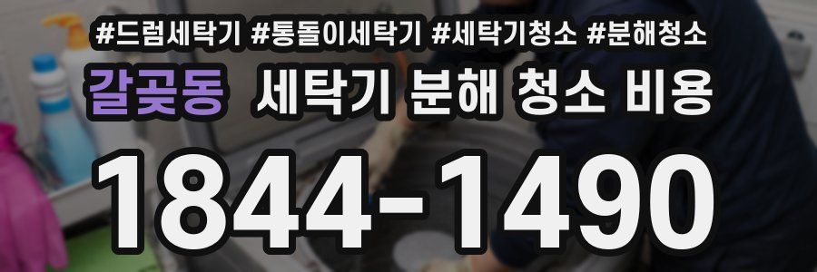 갈곶동 세탁기 분해 청소 비용