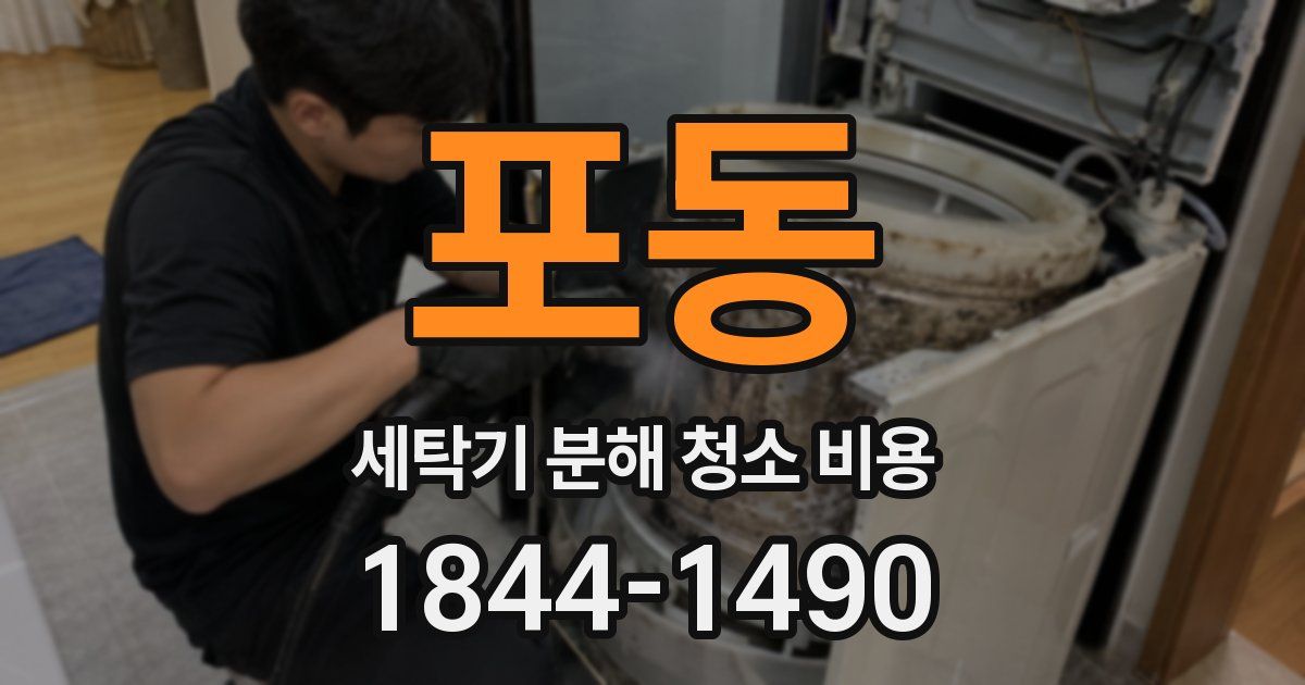 포동 세탁기 분해 청소 비용