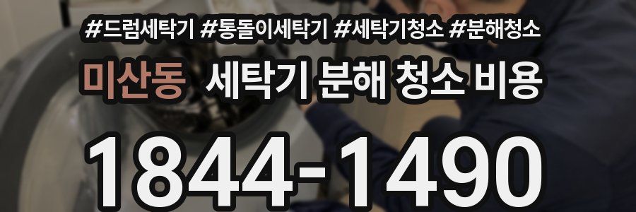 미산동 세탁기 분해 청소 비용